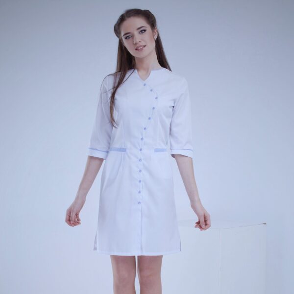 Wave White with Light Blue