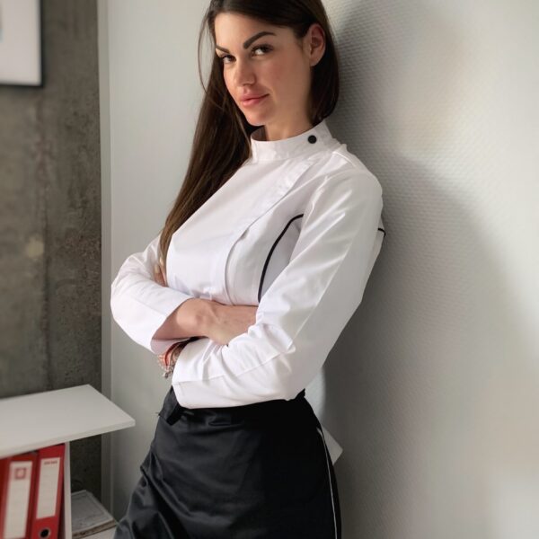 Tunic White With Black