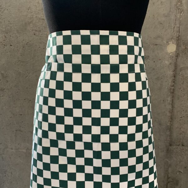 купити фартух без нагрудника в клітинку в україні