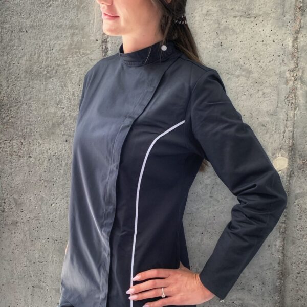 Tunic Woman Black With White