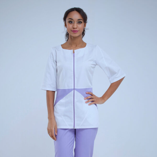 Romb White With Lilac