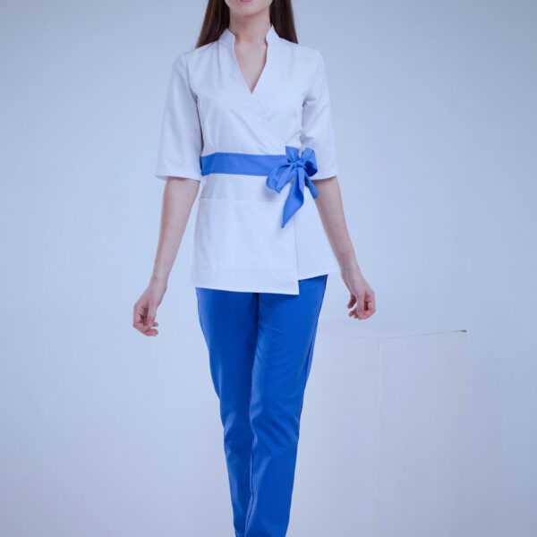 Bant White With Blue